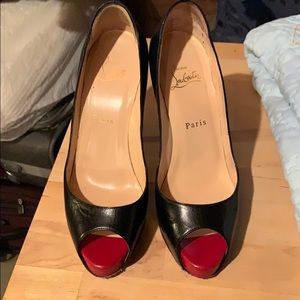 Christian Louboutin Paris peep toes